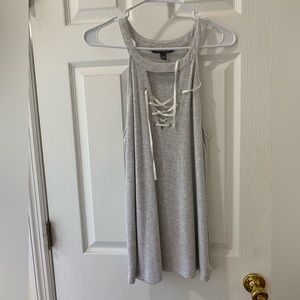 NWOT Market & Spruce Grey Halter Top Size L